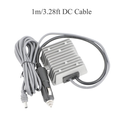 BackupMyFilesNow Starlink Gen3/Mini 12V-24V to 57V 4.5A DC power converter with waterproof aluminum alloy shell and 5.5x2.1mm male plug.