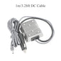 BackupMyFilesNow Starlink Gen3/Mini 12V-24V to 57V 4.5A DC power converter with waterproof aluminum alloy shell and 5.5x2.1mm male plug.