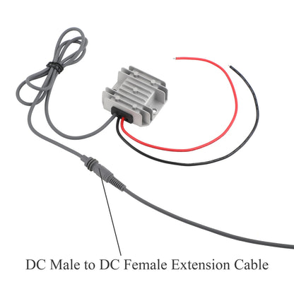 Starlink MINI DC power converter booster with extension cable, 12V/24V to 30V, 3.5A, with Starlink male plug and DC male to female connectors
