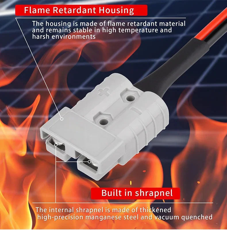50A plug to Starlink DC connecting cord, waterproof 3-meter extension wire with DC5521 connector for Starlink Mini accessories.