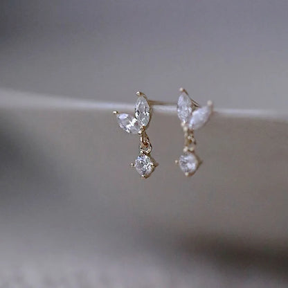Silver butterfly stud earrings for women, delicate jewelry with butterfly design, perfect gift for girls, wholesale jewelry from BackupMyFilesNow.com