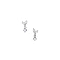 Silver butterfly stud earrings for women, delicate and cute jewelry, perfect gift for girls, wholesale butterfly earrings for women