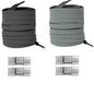 Elastic locking no-tie shoelaces for kids and adults, flat 8mm wide laces for running shoes and sneakers, lightweight and secure.