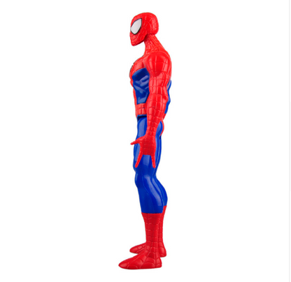 Set of Spider-Man, Captain America, and Avengers model figures from BACKUPMYFILESNOW.COM® arranged together on a display.