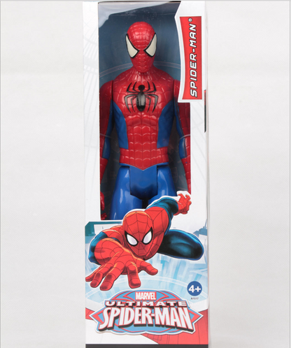 Set of Spider-Man, Captain America, and Avengers action figures from BACKUPMYFILESNOW.COM® featuring detailed superhero models.