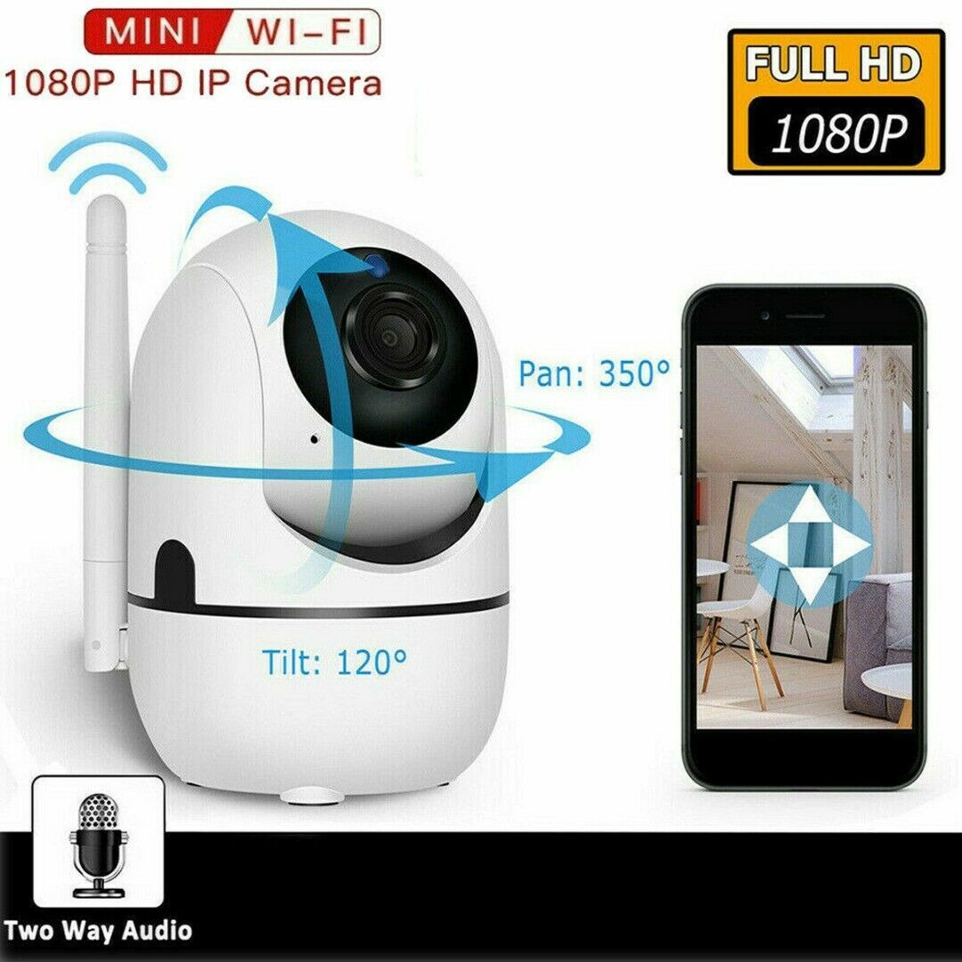 1080P WiFi wireless indoor security camera with night vision, baby and pet monitor for home surveillance by BackupMyFilesNow.com