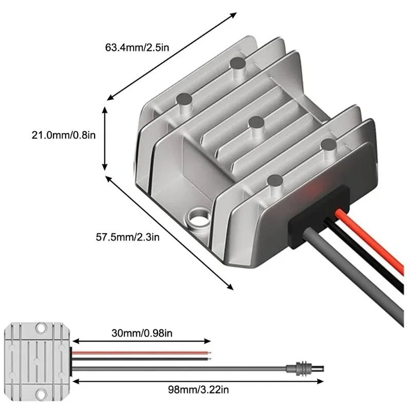 12V/24V to 30V DC power converter booster for Starlink Mini, 3.5A, compact electronic device by BACKUPMYFILESNOW.COM®