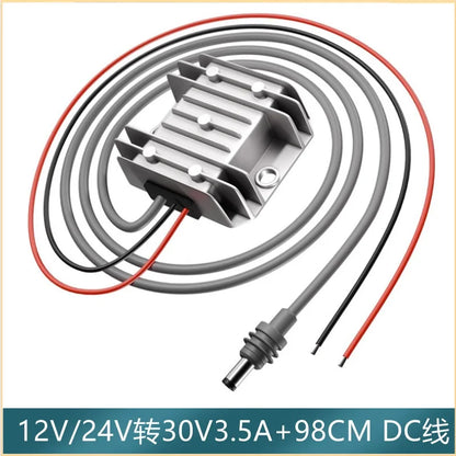 12V/24V to 30V DC power converter booster for Starlink Mini, 3.5A, compact voltage step-up device by BACKUPMYFILESNOW.COM®.