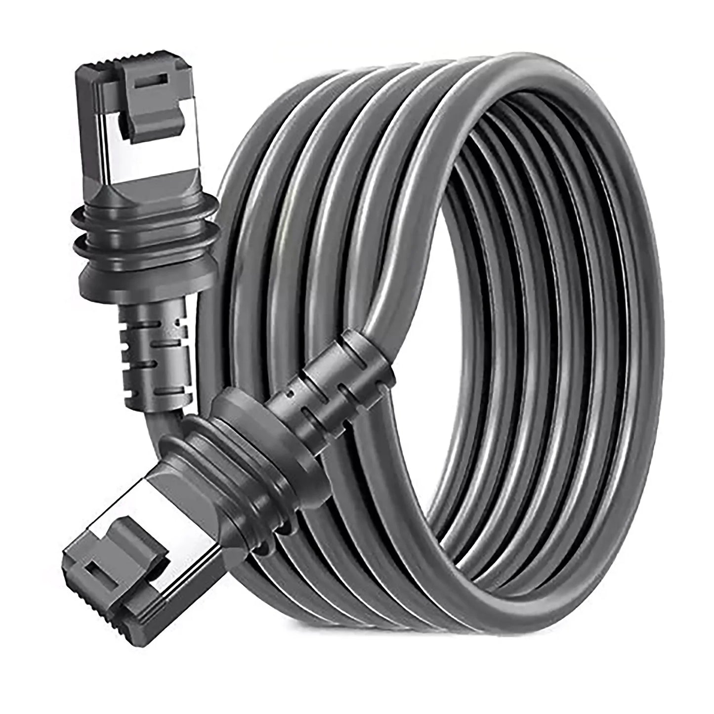 BackupMyFilesNow 10m waterproof Ethernet cable with RJ45 connector for Starlink Gen 3, suitable for high-speed V3 internet extension.