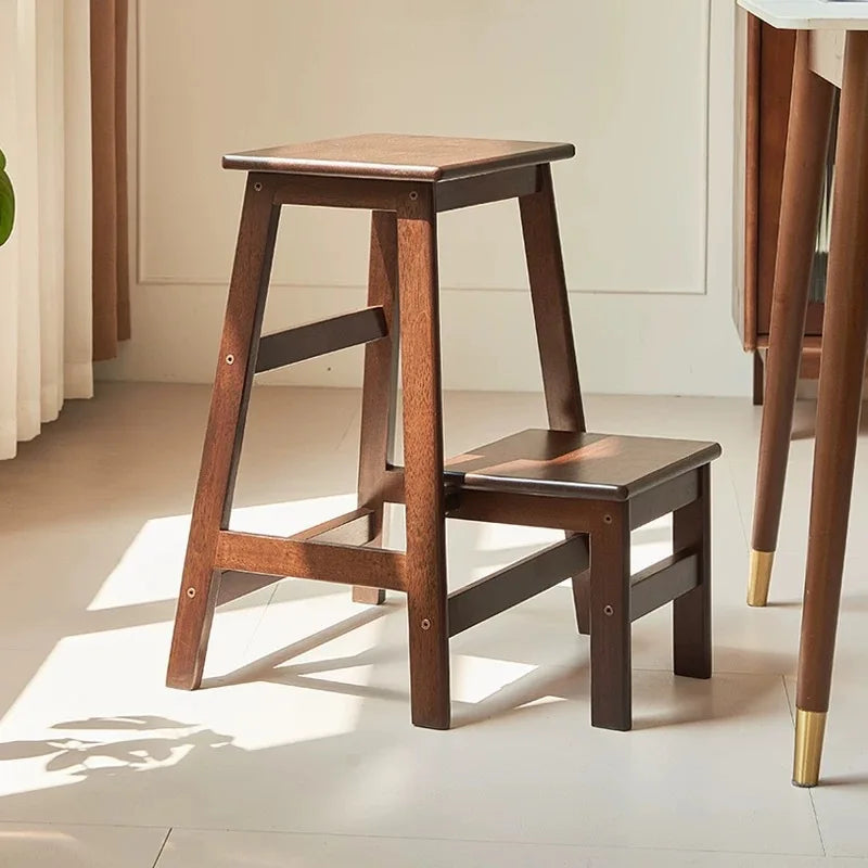 Solid wood general purpose office stool with a sturdy design, ideal for ergonomic seating in workspace or home office settings.