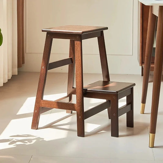 Solid wood general purpose office stool with a sturdy design, ideal for ergonomic seating in workspace or home office settings.