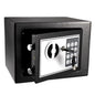 All-steel electronic digital keypad lock safe by BackupMyFilesNow.com, compact security box for home or office with password and key access