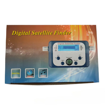2026 Digital Satellite Finder Signal Meter with LCD display, compact satellite finder device for precise TV signal detection