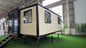 Luxury 20ft and 40ft prefab modular container cabins with 2 bedrooms, modern design, expandable for hotel or residential use.