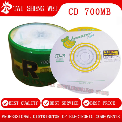 50-pack of BackupMyFilesNow CD-R blank discs, 700MB, 80-minute recordable compact discs for data, photo, and music storage.