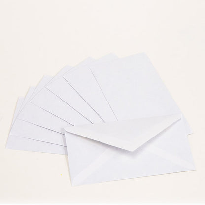 Box of 80 #6 3/4 security envelopes with gummed closures from BackupMyFilesNow.com, showing sealed envelopes ready for mailing.