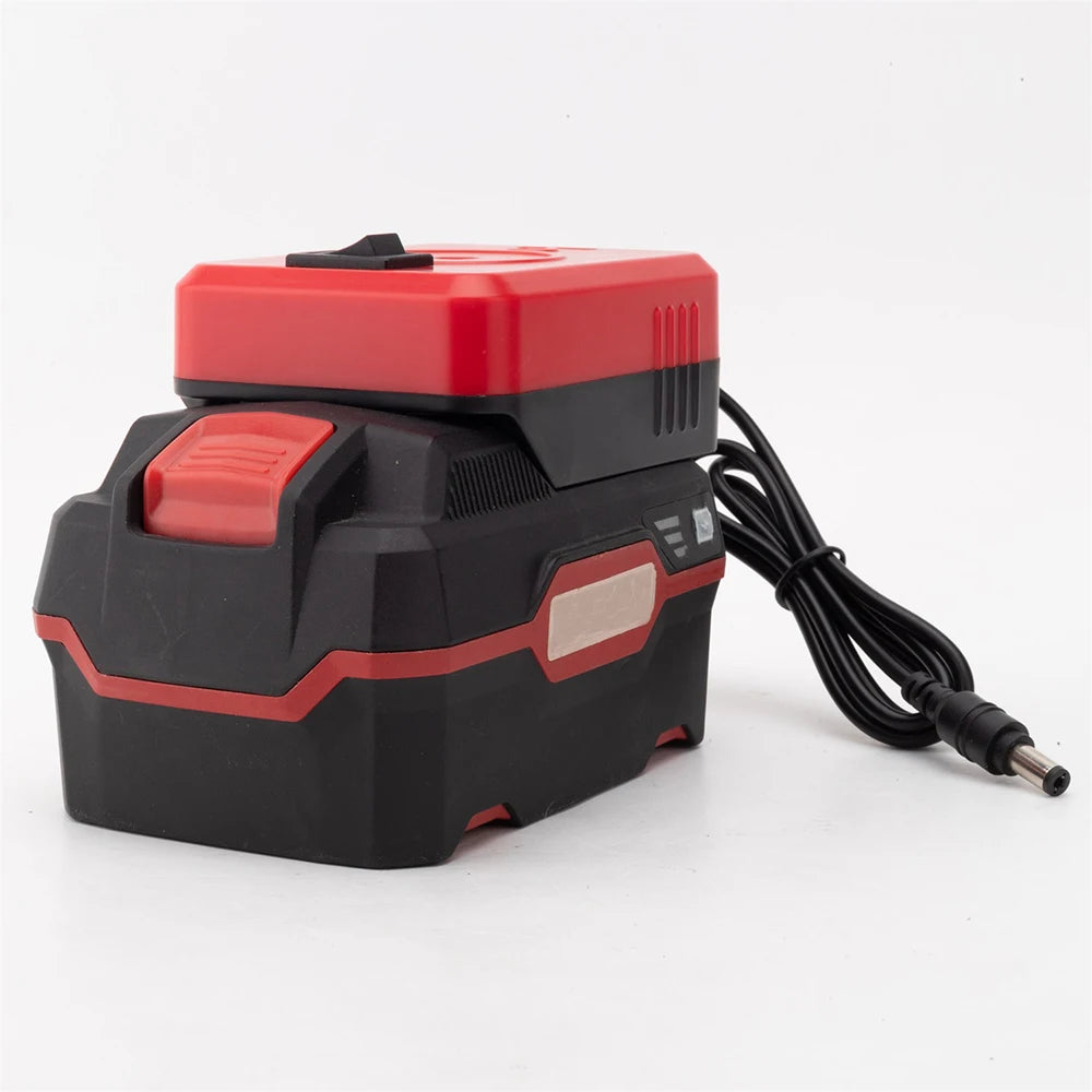 Adapter for Starlink Mini connecting Parkside X20V Team Lithium Power Supply to Starlink Mini satellite internet system.