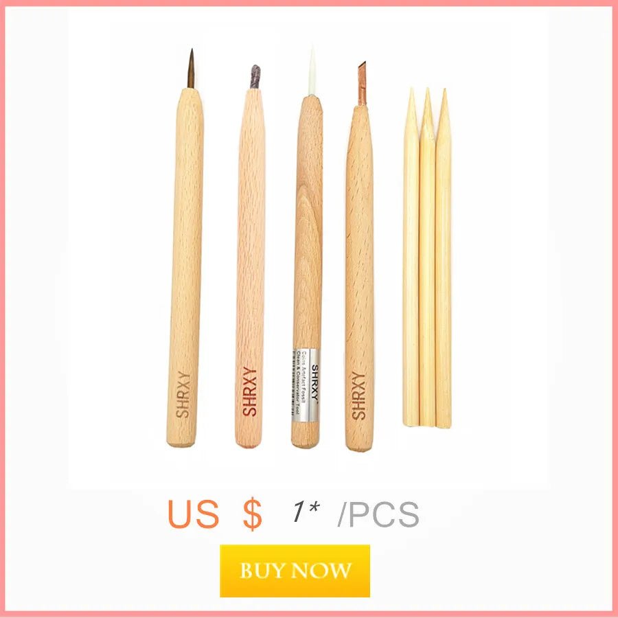 Coin cleaning composite pencil set by BACKUPMYFILESNOW.COM® with multiple cleaning pencils on a white background.