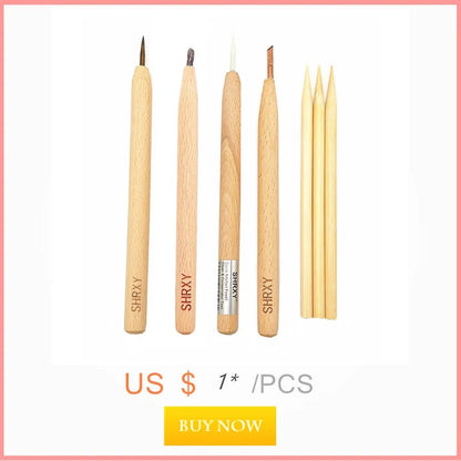 Coin cleaning composite pencil set by BACKUPMYFILESNOW.COM® with multiple cleaning pencils on a white background.