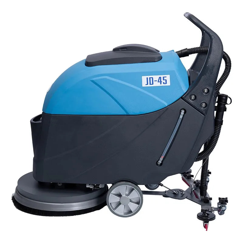 Compact industrial electric carpet floor cleaning machine by BACKUPMYFILESNOW.COM® for warehouses, offices, and shops.