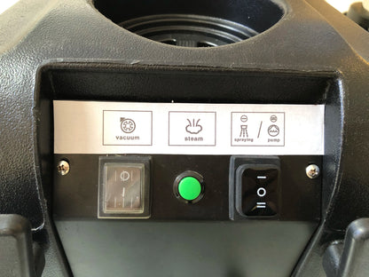 Commercial electric carpet cleaning machine with plastic scrubber for hotels, offices, warehouses, and shopping malls by BACKUPMYFILESNOW.COM®