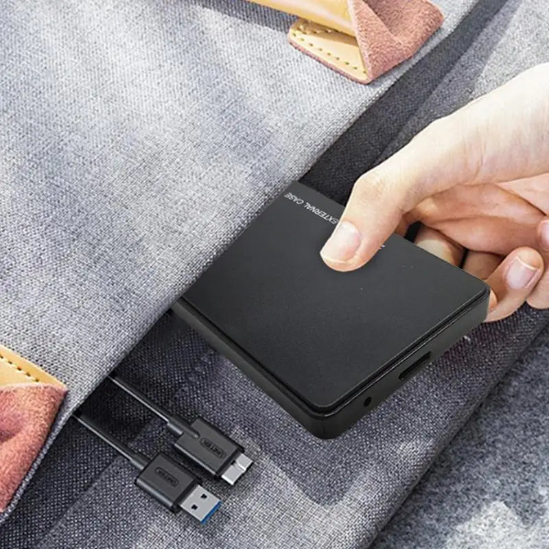 External 2.5-inch SSD/HDD hard drive enclosure with USB 3.0 port for mobile or PC laptop storage by BackupMyFilesNow.com