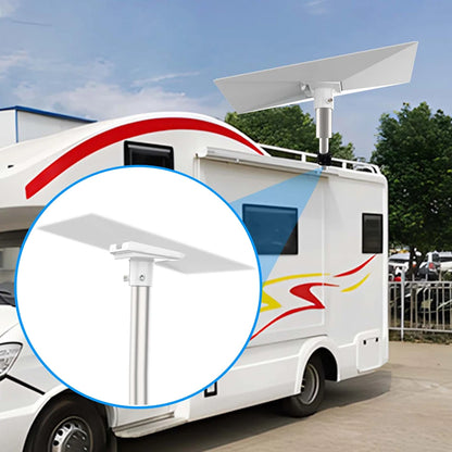 Starlink Gen 3 pipe adapter and satellite bracket mount for roof installation of Starlink V3 3rd generation dish.