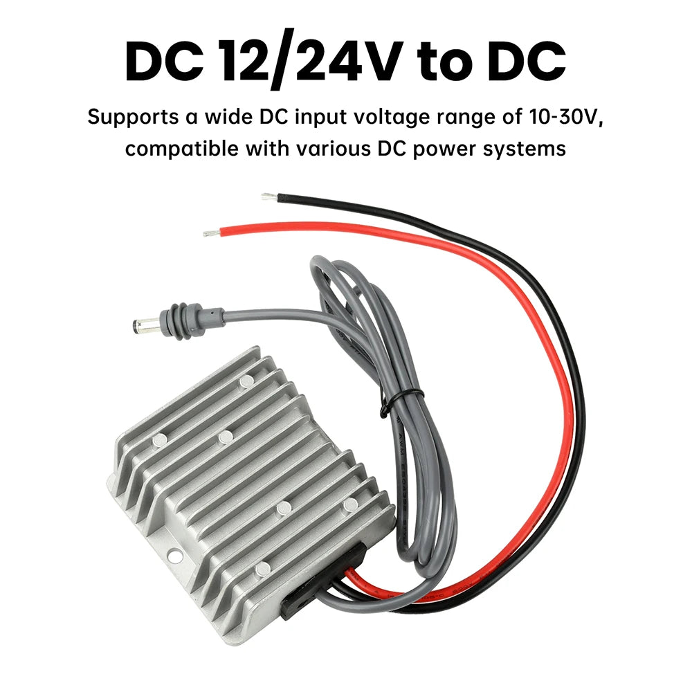 Starlink Gen 3 power cord converter for Mini Router, 12V/24V to 57V DC step-up power supply, by BACKUPMYFILESNOW.COM®