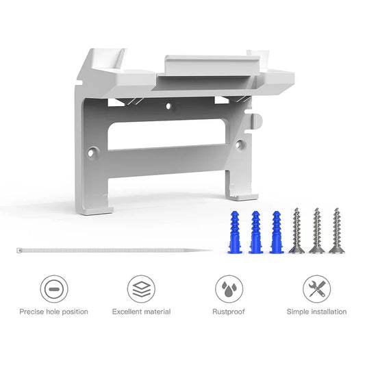 BackupMyFilesNow Starlink Gen 3 router mount, 2-in-1 wall holder for router and power supply, space-saving bracket kit.