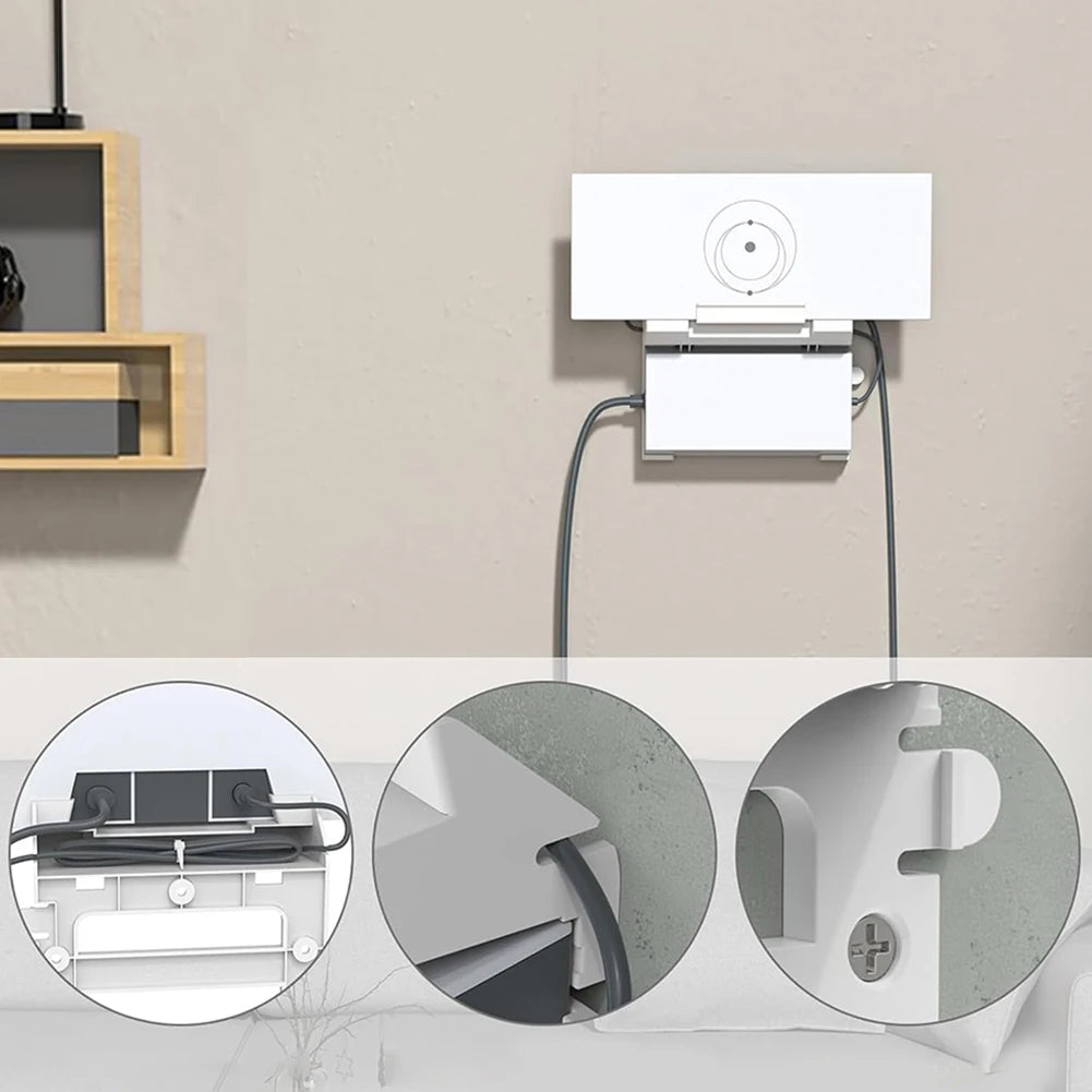 Starlink Gen 3 router mount bracket kit by BACKUPMYFILESNOW.COM, wall-mounted space-saving holder for router and power supply