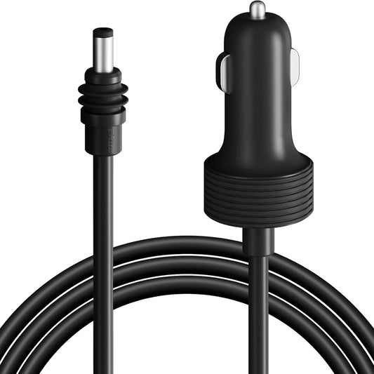 Waterproof DC power cable for Starlink Mini Digital Display Car Charger by BACKUPMYFILESNOW.COM® shown connected to a vehicle power port