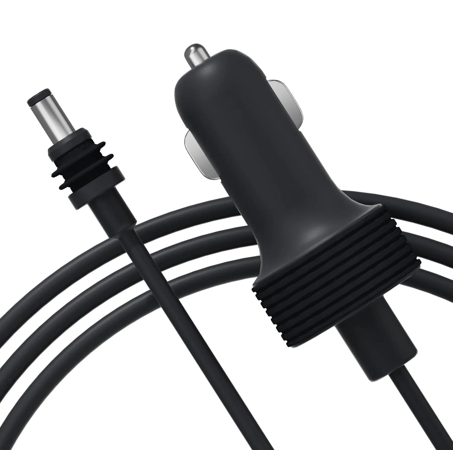 Starlink Mini digital display car charger with waterproof DC power cable, compatible with vehicle charging systems.
