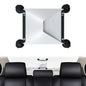 Starlink Mini suction cup mount by BACKUPMYFILESNOW.COM® attached to a car window for secure signal setup.