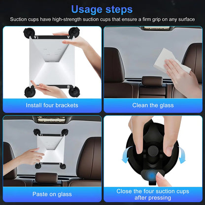 Starlink Mini suction cup mount by BACKUPMYFILESNOW.COM®, designed for car windows, sunroofs, and windshields.