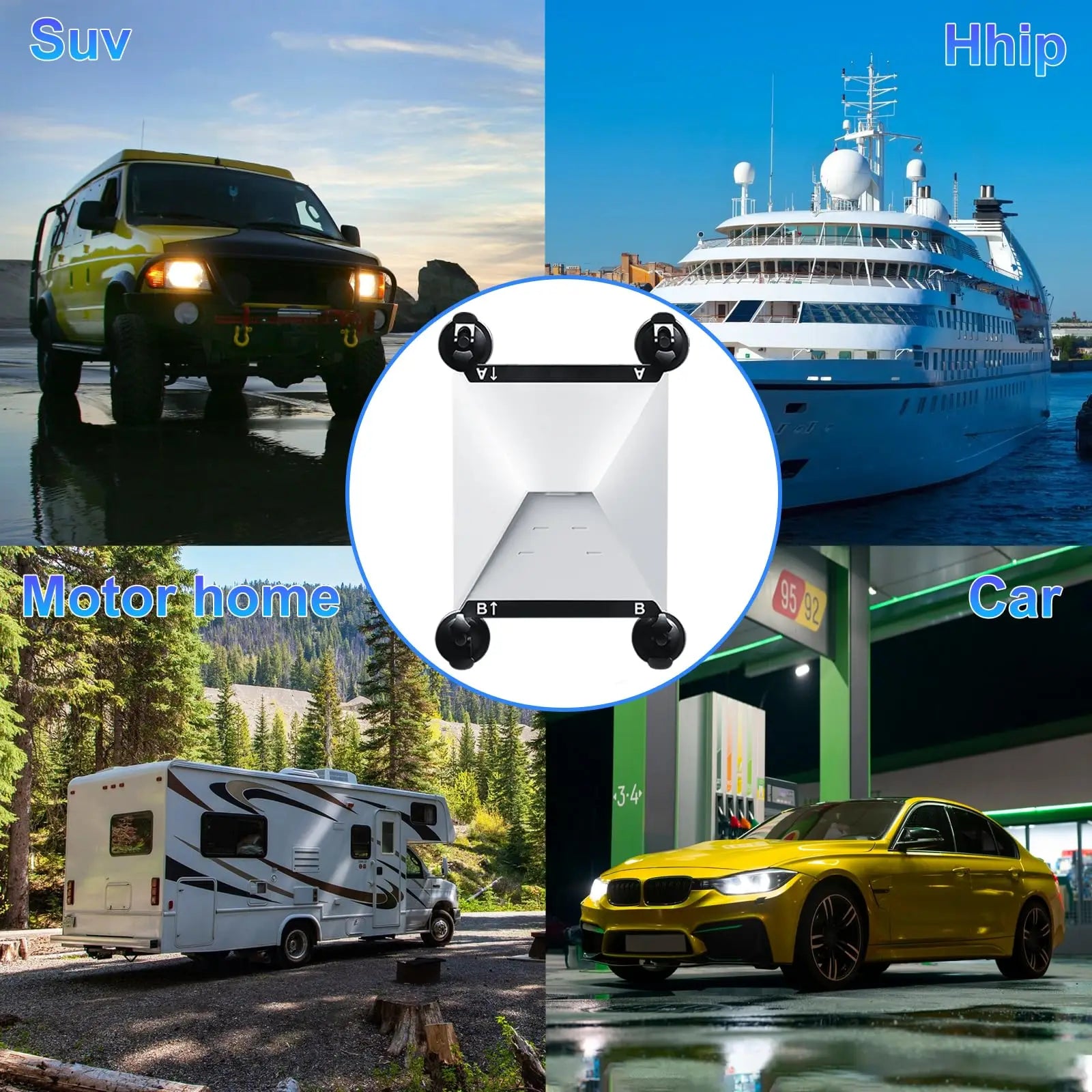 Starlink Mini suction cup mount by BACKUPMYFILESNOW for car windows, sunroofs, and windshields, part of the strong mounting kit.