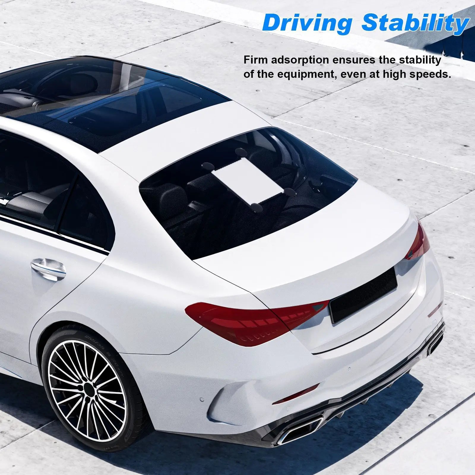 Starlink Mini suction cup mount by BACKUPMYFILESNOW.COM® for car windows, sunroofs, and windshields, designed for secure installation.