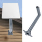 Stainless steel Starlink V2 mounting kit with heavy-duty, snow-proof bracket designed for secure outdoor installation.