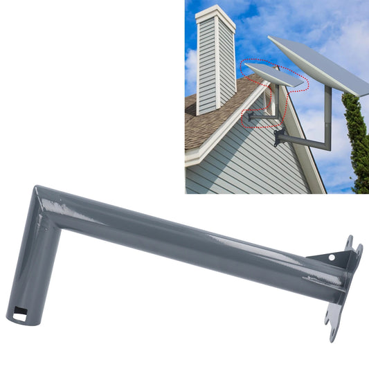 Heavy-duty stainless steel Starlink V2 mounting bracket with snow-proof design, suitable for outdoor installation.