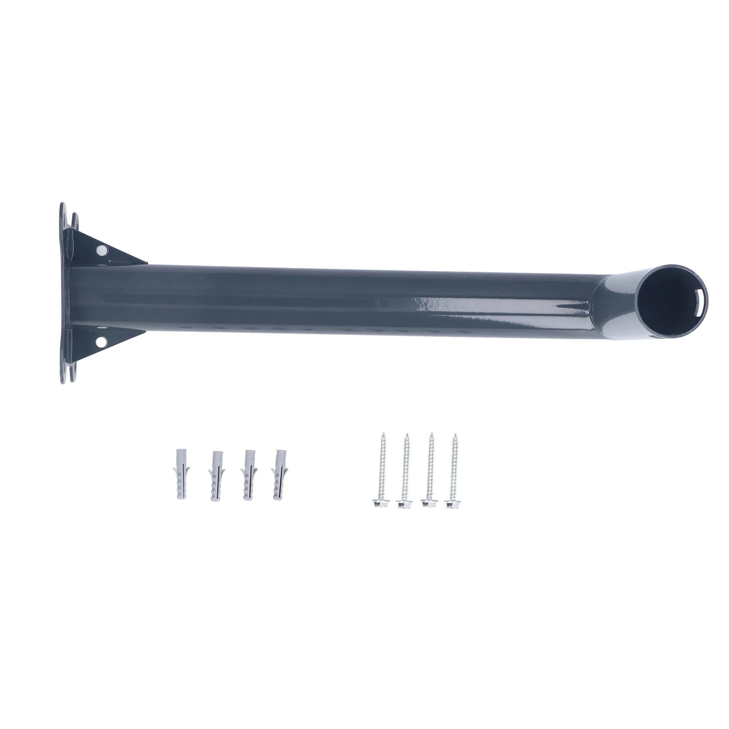 Stainless steel Starlink V2 mounting bracket kit, heavy-duty and snow-proof, designed for secure outdoor satellite installation.