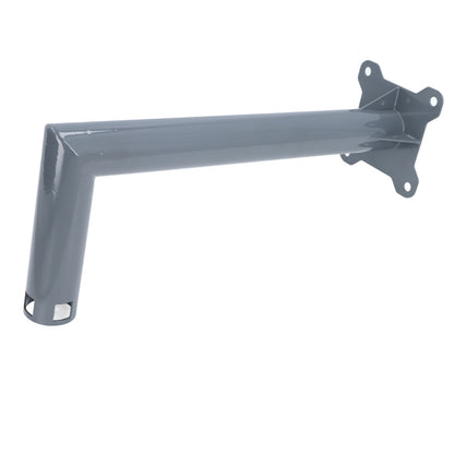 Stainless steel Starlink V2 mounting bracket from BACKUPMYFILESNOW.COM® designed for heavy-duty, snow-proof outdoor installation.