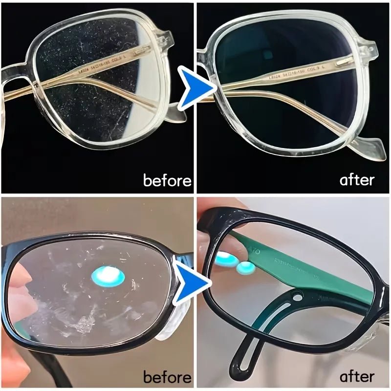 BackupMyFilesNow® Glasses Refurbish Cleaner Spray 55ML for anti-fog, lens stain, and dust removal on eyewear, sunglasses, goggles, and camera lenses.