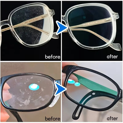 BackupMyFilesNow® Glasses Refurbish Cleaner Spray 55ML for anti-fog, lens stain, and dust removal on eyewear, sunglasses, goggles, and camera lenses.