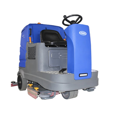 Heavy-duty industrial floor scrubber machine for warehouses and factories, electric ride-on cleaning equipment by BACKUPMYFILESNOW.COM®.