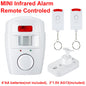 Wireless home security PIR sensor with infrared motion detection and 105dB siren for anti-theft protection.