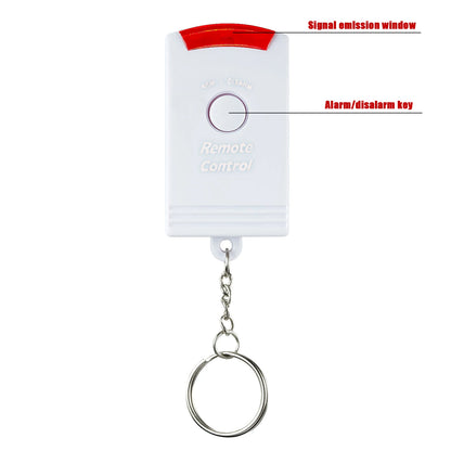 Wireless home security PIR infrared motion sensor alarm with 105dB siren, anti-theft alert system for smart home security.