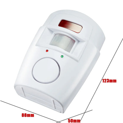 Wireless home security PIR motion sensor with infrared detection and 105dB siren for anti-theft alert from BackupMyFilesNow.com