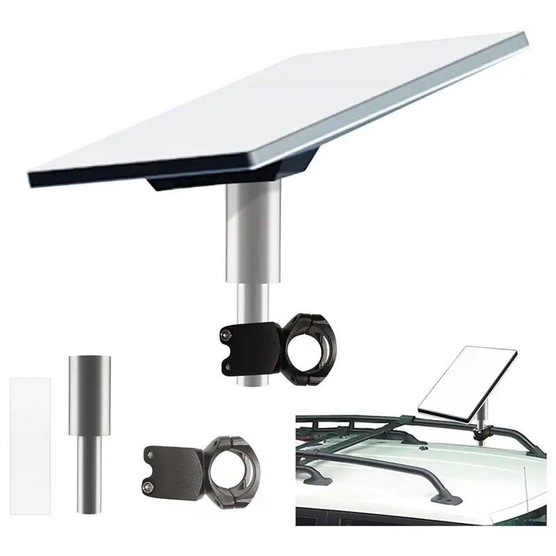 Ingenious-For Starlink Mini Mount Kit for RV, yacht, camper with roof rack and pole clamp mount, stainless steel pipe, outdoor use.