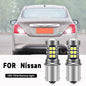 LED backup light for Nissan Versa, reverse lamp 2007-2019, bright white LED bulb for improved visibility and safety.