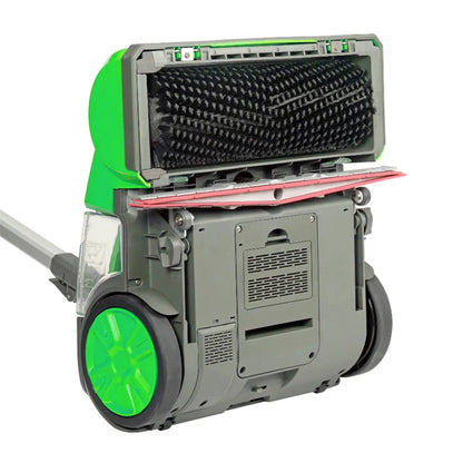 Mini walk-behind commercial floor scrubber from BACKUPMYFILESNOW.COM® for cleaning household, office, shop, and warehouse floors.