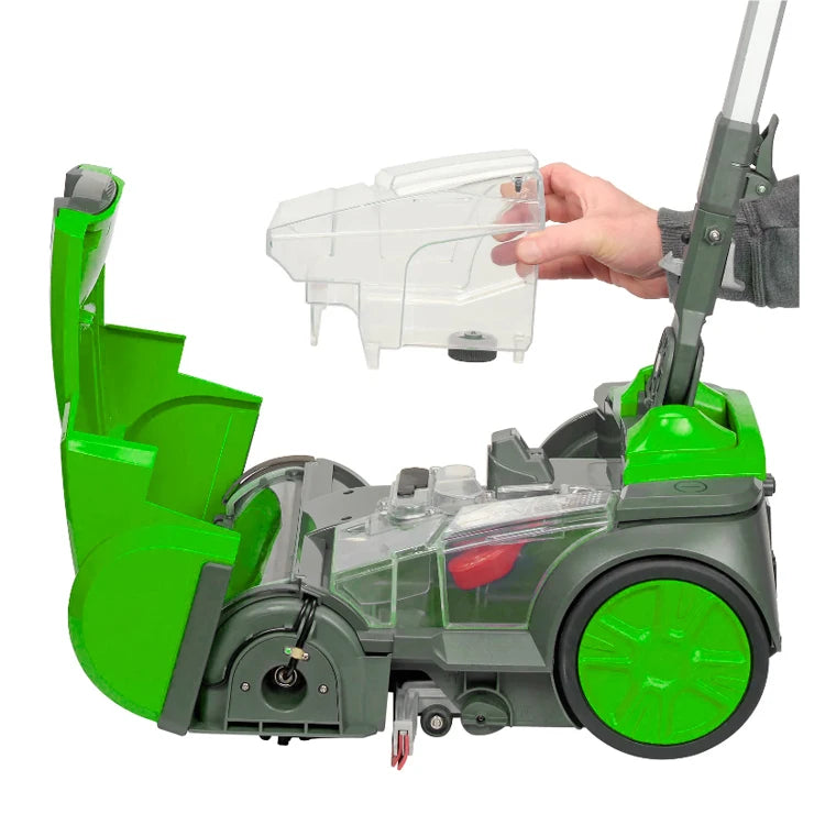 BackupMyFilesNow® mini walk-behind commercial floor scrubber for household, office, shop, and warehouse cleaning.